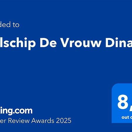 Zeilschip De Vrouw Dina Villa Leiden Bagian luar foto