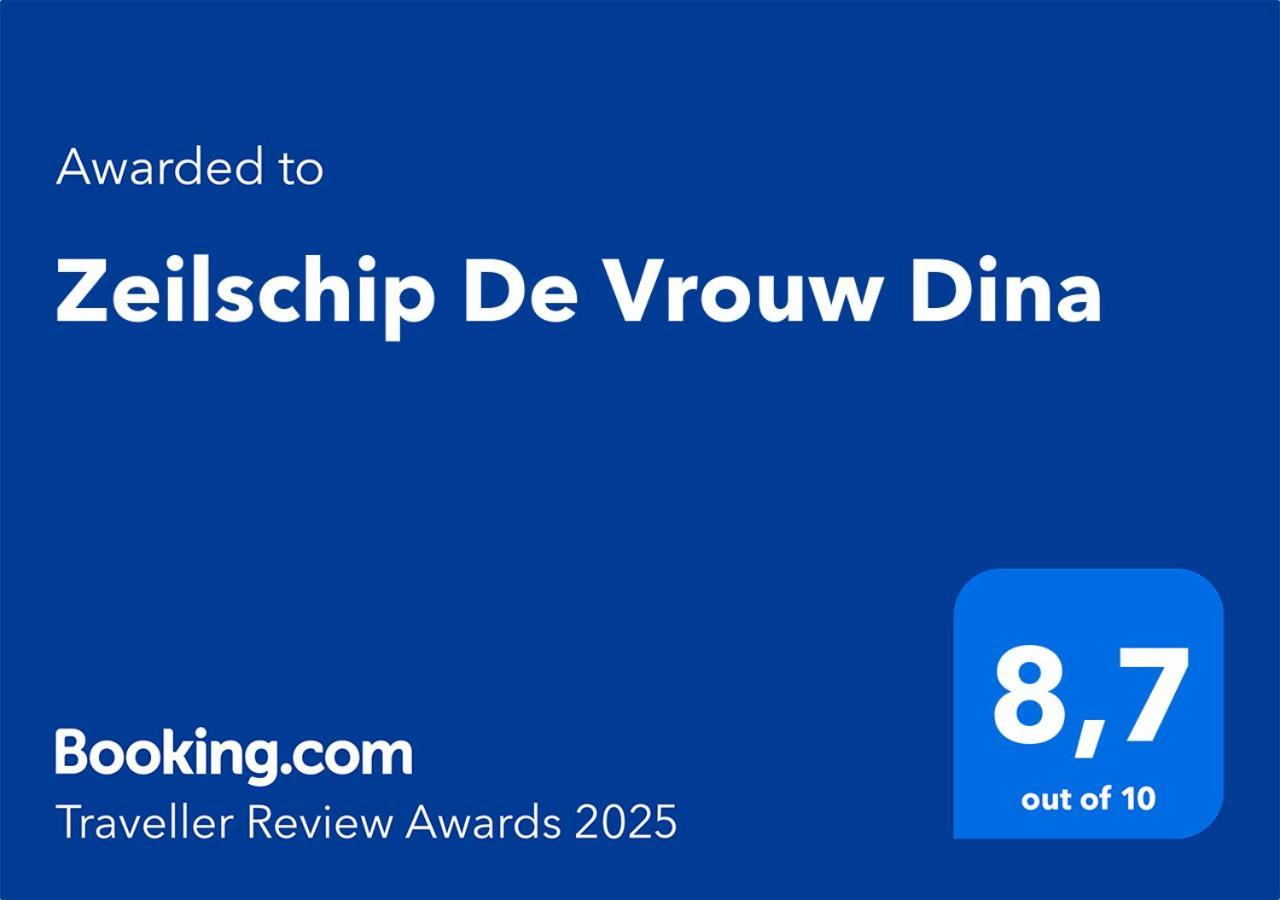 Zeilschip De Vrouw Dina Villa Leiden Bagian luar foto